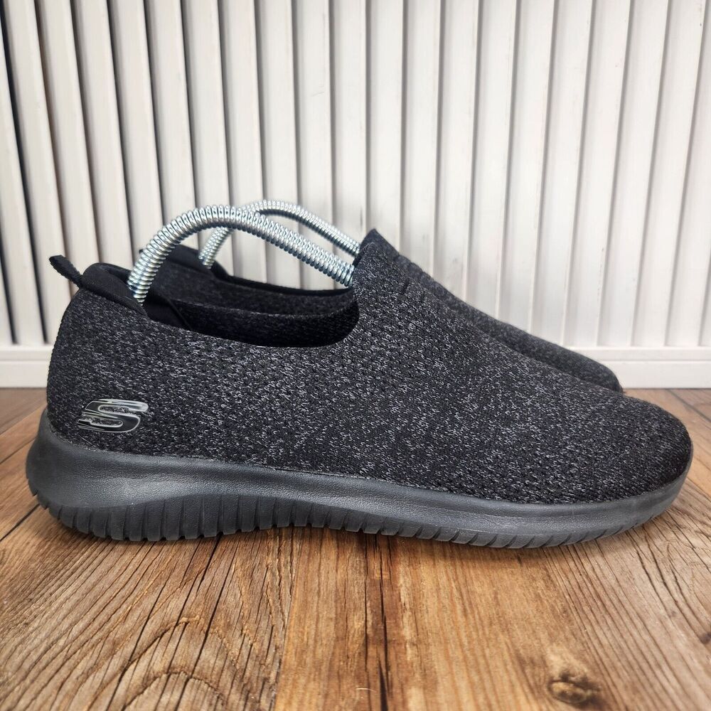 Skechers Ultra Flex Harmonious 13106 Womens Size 9.5 Black Slip On Walking Shoes